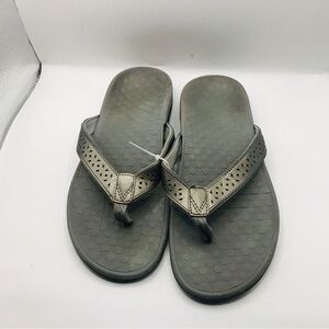 Gray Women's Flip Flop Sandals